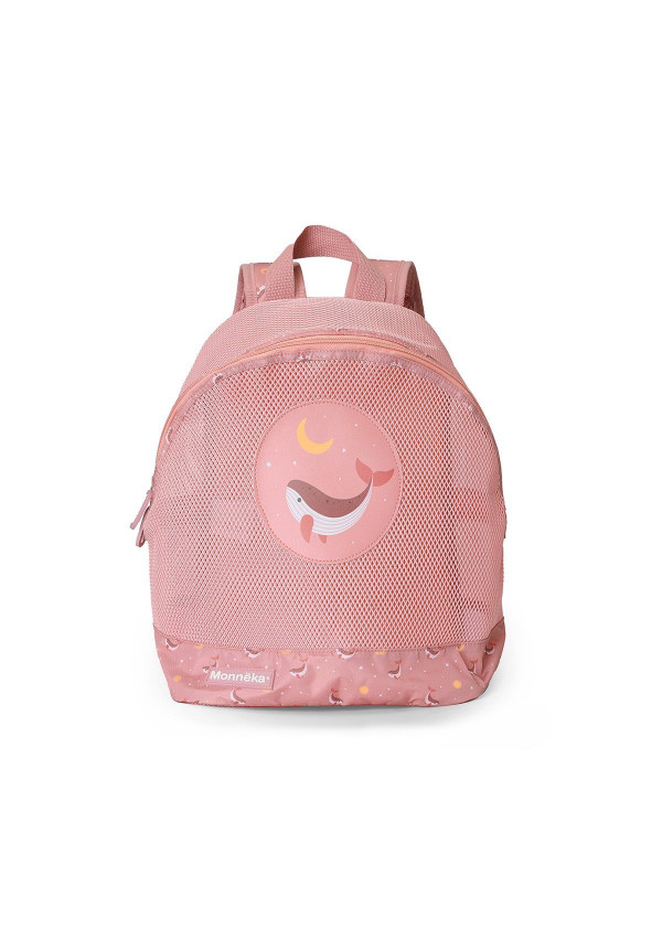 Mochila Infantil Antiarena Whale Pink Monnëka