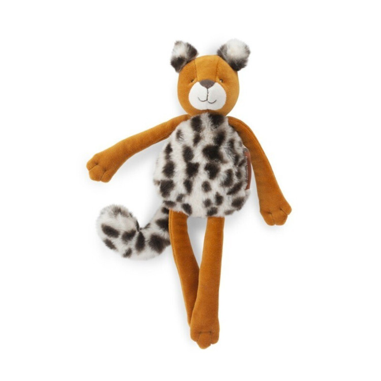 Doudou sonajero leopardo Taïgo Forêt Mawa MOULIN ROTY