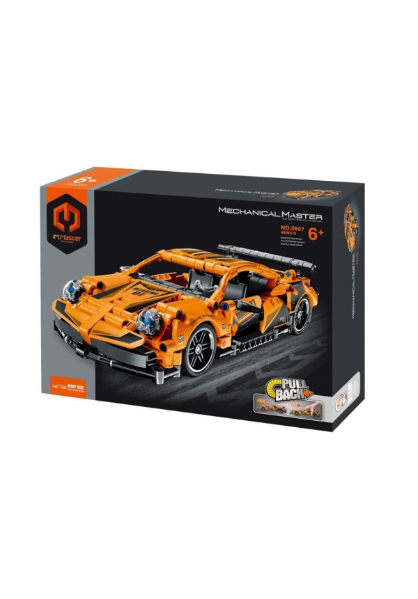 iMMaster Coche de carreras naranja - 490pzas.