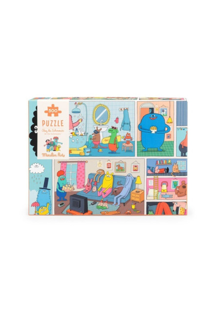 Puzzle En casa Schmouks (500 piezas) MOULIN ROTY