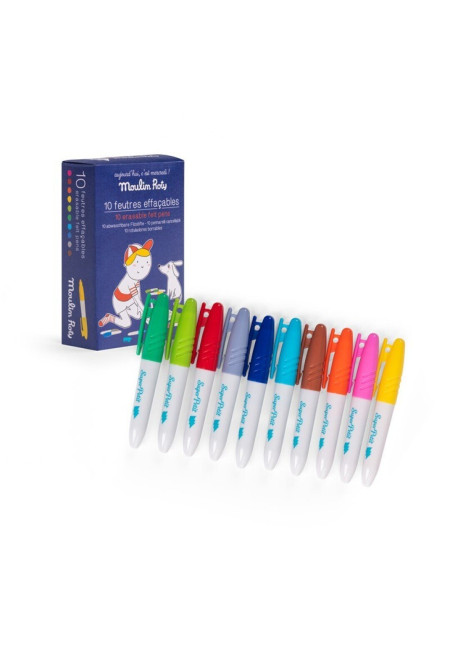 Set 10 rotuladores borrables Mercredi MOULIN ROTY
