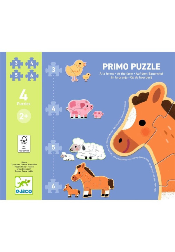 PUZZLE Evolutivo En la granja DJECO