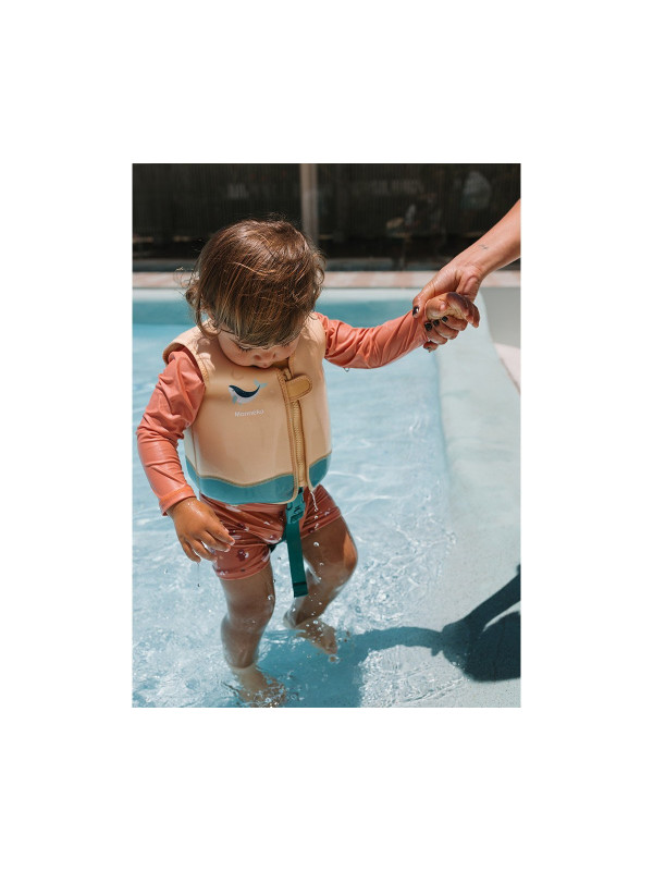 Chaleco Flotador Aprendizaje Whale Teal Monnëka